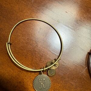 Alex and Ani Gold Initial Bracelet